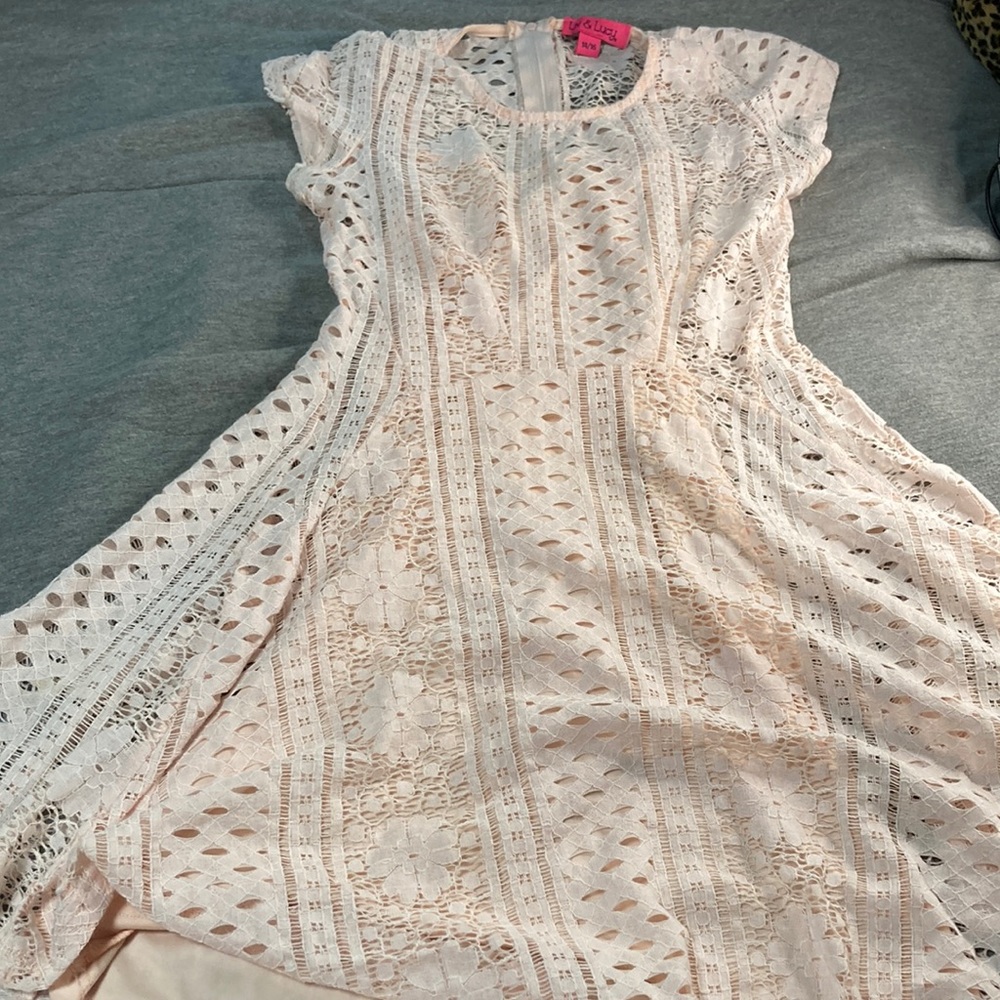 Double layered pink laced